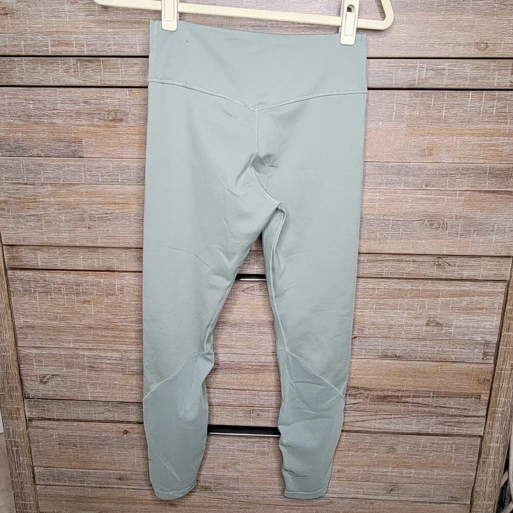 Nike One Training Dri Fit High Rise 7/8 Moss Green Leggings Medium AT1102-371